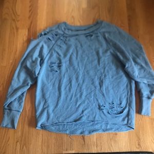 Ripped and distressed aerie sweater